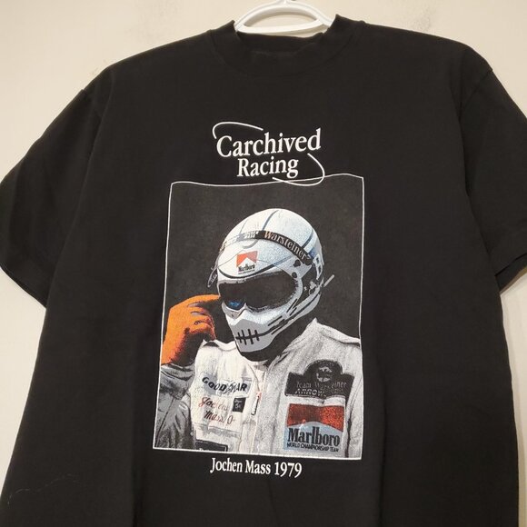 Carchived Racing Jochen Mass F1 graphic shirt black size S - Picture 3 of 4